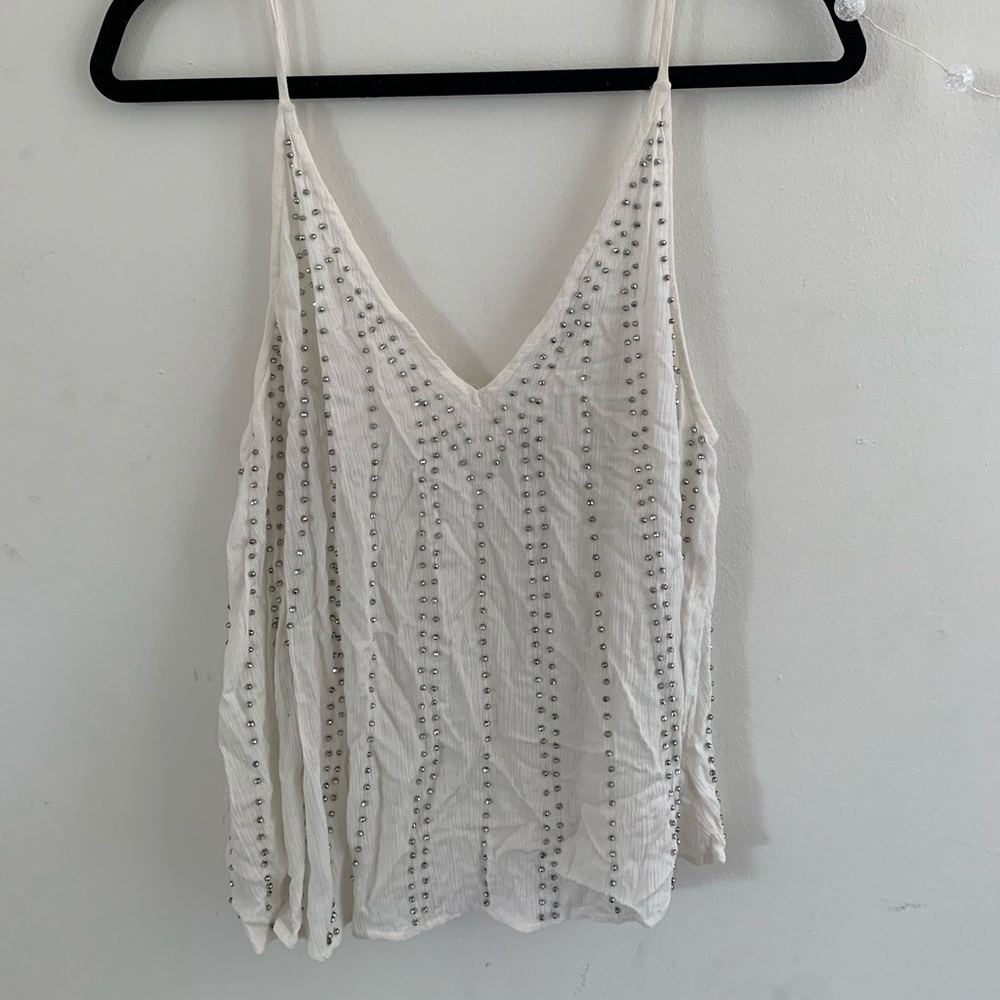 Free People Beaded Tank Top